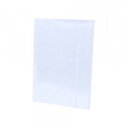 Duplo fascikla plastificirana sa gumicom 600g bela ( 2486 )