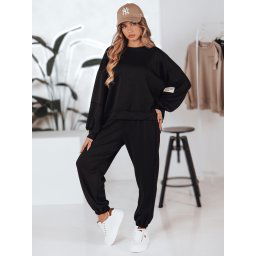 Komplet dresowy damski one size oversizowy DRESIS czarny Dstreet