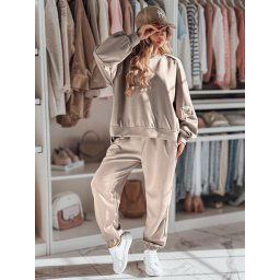 Komplet dresowy damski one size oversizowy DRESIS mokka Dstreet