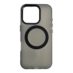 Silikonska futrola Magsafe FLURO COLOR Iphone 17 CRNA