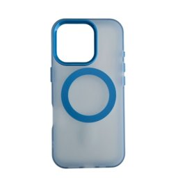 Silikonska futrola Magsafe FLURO COLOR Iphone 17 PLAVA