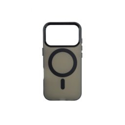 Silikonska futrola Magsafe FLURO COLOR Iphone 17 Pro CRNA