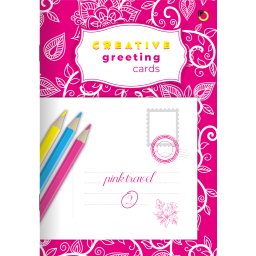 BOJANKA KREATIVNA B5 16 MOTIVA GREETING CARDS PINK TRAVEL 2