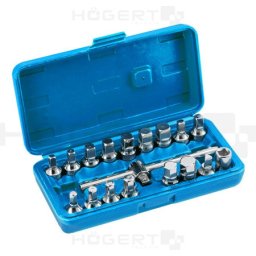 Hogert ključevi za ispuštanje ulja 3/8": 7,8,10,11,12,13,14mm, 5/16", 3/8" (hex) 8,9,1 ( HT8G321 )
