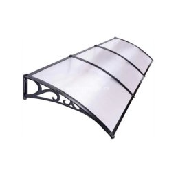 Nadstrešnica 300x100cm crna providna 5mm leksan ( 1396 )
