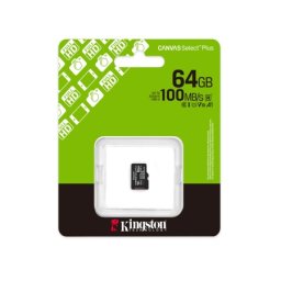 Kingston SDCS3/64GBSP/microSDXC/64GB/Class10 U1/100MB/s-85MB/s Memorije kartice ( SDCS3/64GBSP )