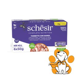 Shesir Cat Tuna & Beef in Jelly 6x50g, Fileti Tune Sa Govedinom u Želeu