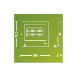 LED REFLEKTOR 50W NW 5000K PRIRODNO BELA IP65 LOIS CRNI PHILIPS