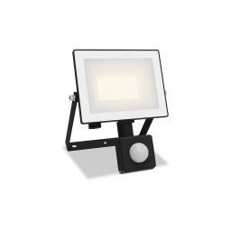 LED REFLEKTOR SA SENZOROM POKRETA 20W WW 3000K TOPLO BELA IP65 CRNI LOIS PHILIPS
