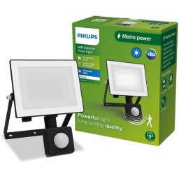 LED REFLEKTOR SA SENZOROM POKRETA 20W WW 3000K TOPLO BELA IP65 LOIS CRNI PHILIPS