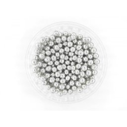 Dekorativne perle SREBRNE 6mm 50g