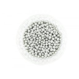 Dekorativne perle SREBRNE 5mm 50g