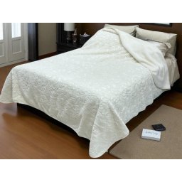 Ćebe Merinos 220x240cm A11 Cvet Prljavo bela boja ( VLK000396-A11cvet )