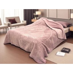 Ćebe Merinos 220x160cm A5 List Roze boja ( VLK000394-A5list )
