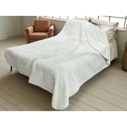 Ćebe Merinos 220x160cm A14 List Priljavo bela boja ( VLK000394-A14list )