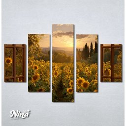 Slike na platnu Pogled na polje suncokreta Nina665_5