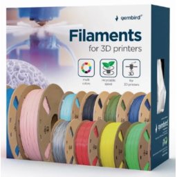 GEMBIRD 3DP-ABS1.75-01-S ABS Filament za 3D stampac 1.75mm, kotur1KG Silver