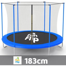Fun Flip Trambolina 183cm sa unutrašnjom sigurnosnom mrežom - 150 kg nosivosti ( FF-183-BL-IN )