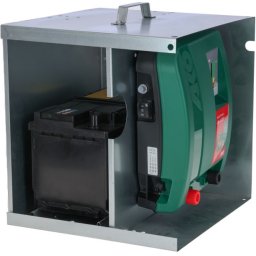 Metalna kutija za elektro pastire i nosač za solarni panel