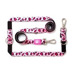 Max & Molly Leopard Pink povodac za pse 120 cm sa mekanom ručkom