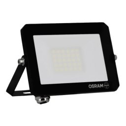 LED REFLEKTOR 20W CW 6500K HLADNO BELA IP65 CRNI FL LUX OSRAM