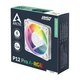 Ventilator za kućište Arctic P12 Pro A-RGB (White), 120 mm A-RGB PWM Fan with Cable Splitter, ACFAN00311A