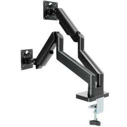 Gembird MA-DA2-06 Podesivi dupli stoni drzac za monitor, tilt, 17-32 max.10kg Black