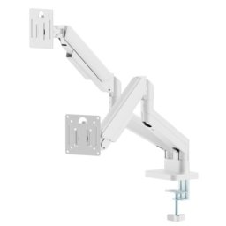 Gembird MA-DA2-06-W Podesivi dupli stoni drzac za monitor, tilt, 17-32 max.10kg White