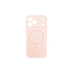 Silikonska futrola Magsafe LUX Iphone 17 PRO MAX PUDER ROZE