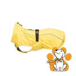 Trixie Vimy Raincoat Yellow L 55cm, Zaštitni Žuti Mantil Za Pse Za Kišne Dane