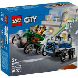 Lego city airplane vs hospital bed race car pack ( LE60459 )