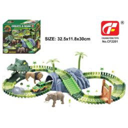 Hk mini uradi sam dino staza sa autom, 120kom ( A097770 )