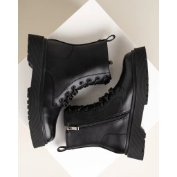 Ženske poluduboke martinke KG-250113 crne