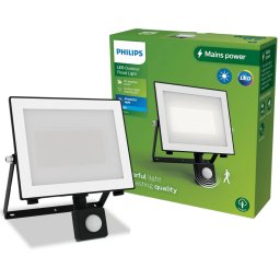 LED REFLEFTOR SA SENZOROM POKRETA 50W NW 5000K PRIRODNO BELA IP65 LOIS CRNI PHILIPS