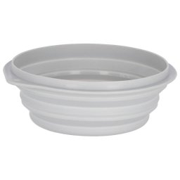 Činija za pse i mačke za putovanje silikonska 2000 ml siva