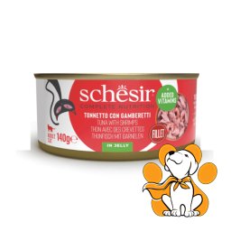 Schesir Cat Tuna & Shrimps in Jelly 140g, Vlažna Hrana Za Odrasle Mačke