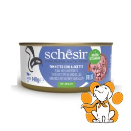 Schesir Cat Tuna & Whitebaits in Jelly 140g, Vlažna Hrana Za Mačke, Tuna i Inćun