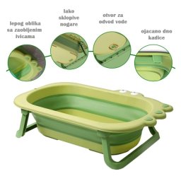 BBO Sklopiva kadica FROG green