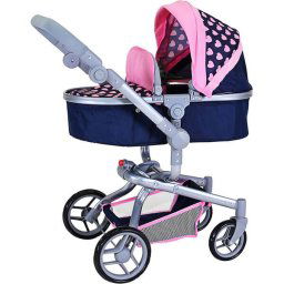 Kolica za lutke Boonk- Pink Hearts 909412