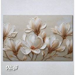 Slike na platnu Magnolije u krem tonovima Nina671_P