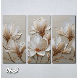Slike na platnu Magnolija u krem tonovima Nina671_3