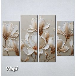Slike na platnu Magnolije u krem tonovima Nina671_4