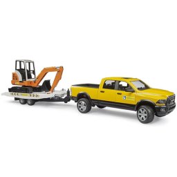Džip RAM 2500 sa prikolicom i Rovokopačem 025465