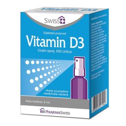 SWISS + VITAMIN D3 SPREJ 500 IJ