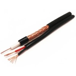 GEMBIRD KABL-COAX-RG59+2X0.75 CCA/PVC/300M Koaksialni kabl sa napojnim kablom 2x0,75mm black 300m