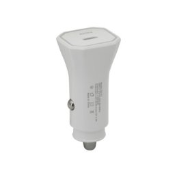 Auto punjac 25w type-c ulaz bez kabla beli ( A719 )