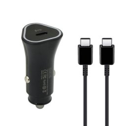 Auto punjac 25w type-c ulaz sa type-c na type-c kablom crni ( A723 )