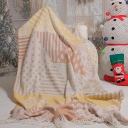 Dekordom skc25660bb Ćebe acrylic plus 200x220 pastel christmas ( 025384 )