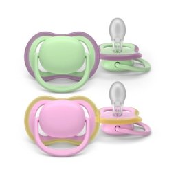 Philips Avent varalica air 6-18m 2kom pink/mint ( SCF087/12 )