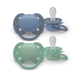 Philips Avent varalica soft 6-18m 2kom blue/green ( SCF091/42 )